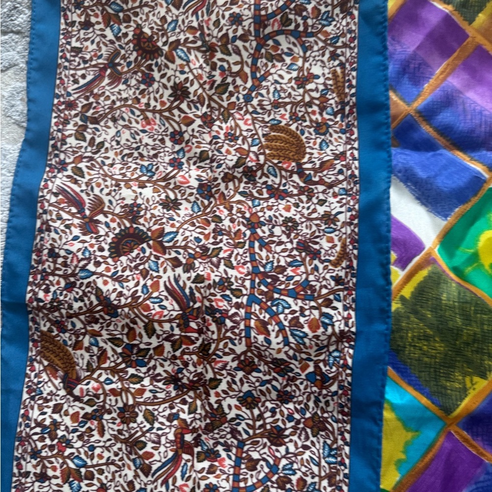 Multicolor Patterned Women's Scarf - Picture 6 of 7